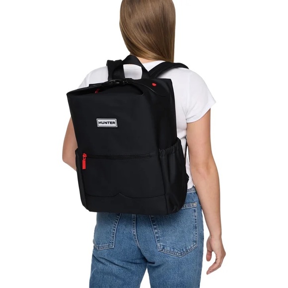 HUNTER  Top Clip Backpack Bag Black Color NWT - Picture 8 of 10